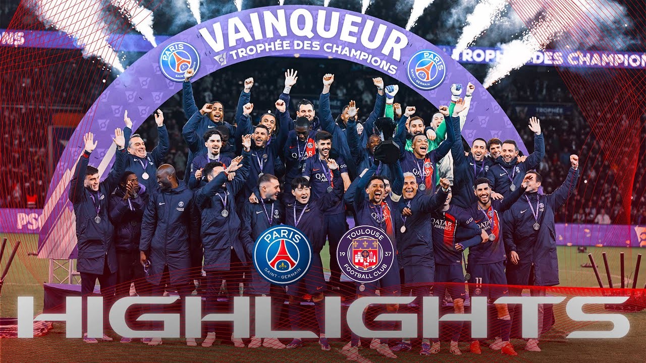 #ไฮไลท์ฟุตบอล [ ปารีส แซงต์ แชร์กแมง 2 - 0 ตูลูส ] ฝรั่งเศส ซุปเปอร์คัพ (รอบชิงชนะเลิศ) 2024/4.1.67