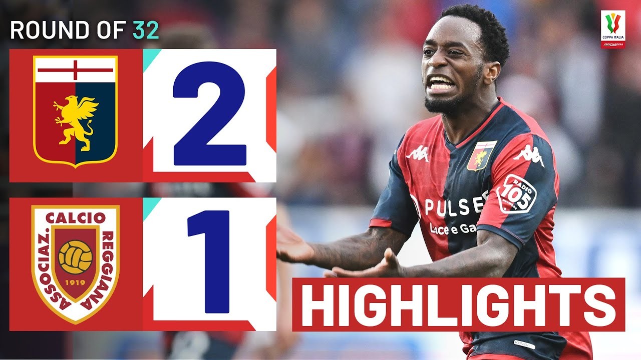 #ไฮไลท์ฟุตบอล [ เจนัว 2 - 1 เรจเจียนา ] โคปปา อิตาเลีย คัพ 2023/2.11.66