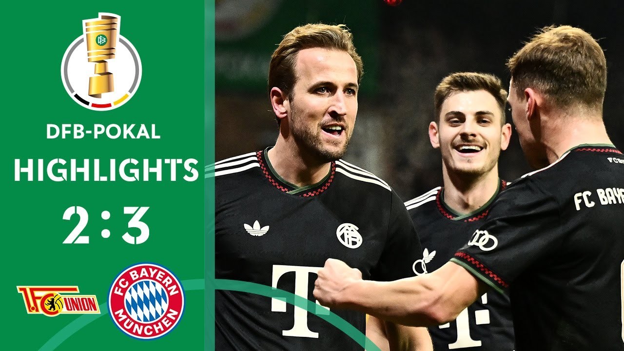 #ไฮไลท์ฟุตบอล [ ยูเนี่ยน เบอร์ลิน 2 - 3 บาเยิร์น มิวนิค ] เดเอฟเบ โพคาล เยอรมัน 2025/4.12.68