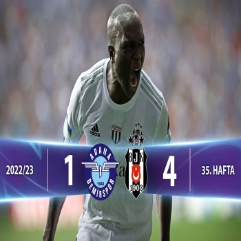 #ไฮไลท์ฟุตบอล [ อดาน่า เดมิร์สปอร์ 1 - 4 เบซิคตัส ] ตุรกี ซุปเปอร์ลีก 2022/23