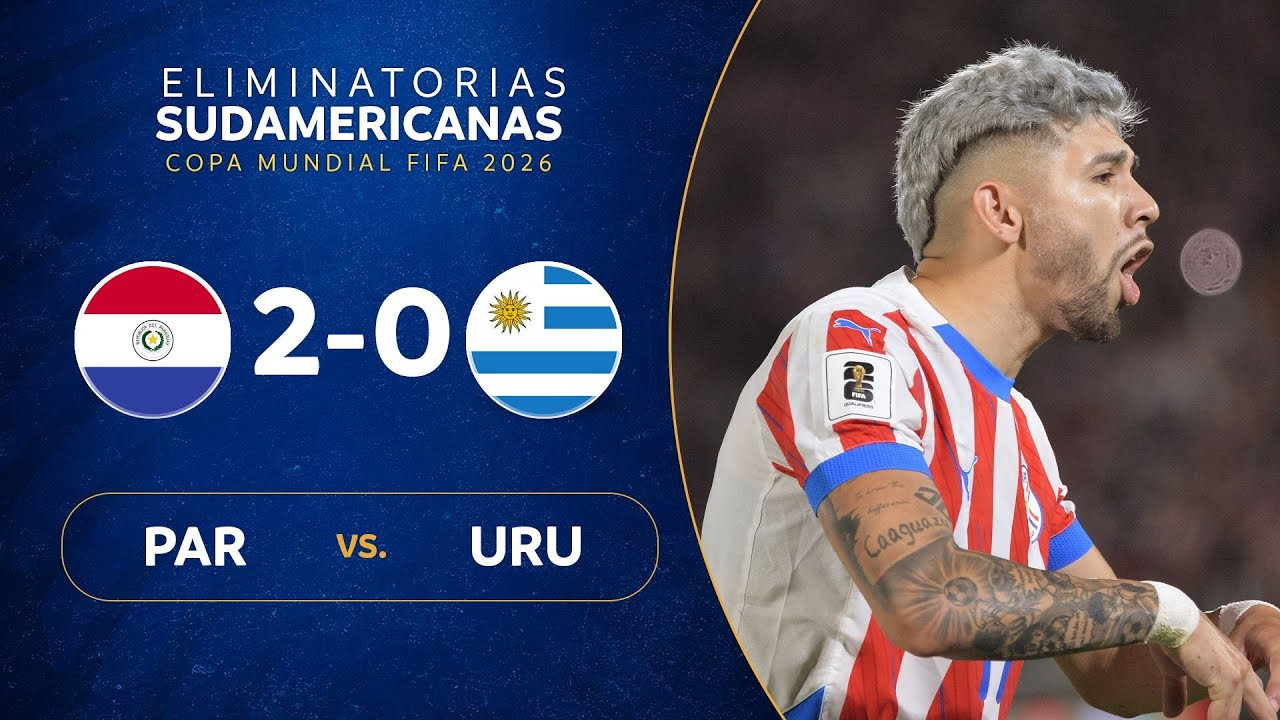 #ไฮไลท์ฟุตบอล [ ปารากวัย 2 - 0 อุรุกวัย ] ฟุตบอลโลก รอบคัดเลือก โซนอเมริกาใต้ 2025/6.6.68